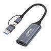 Card de captură HDMI Tip 2-în-1 Tip C Compact Ușor Captură Înregistrare Video Comutator Compatibil UVC 4K30Hz Intrare 4K & Ieșire 1080P Tip C & USB A & USB