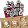 6/10/15pcs Floral Butterfly Pattern Nail Graffiti Pen Stamping Plate Nail Brush Stamp Pen  New Year