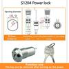 5/10/20Sets 12/16/19mm Zinc Alloy Electronic Key Switch ON OFF Phone Lock Security Power Switch Tubular Terminals 2 Position Switches4