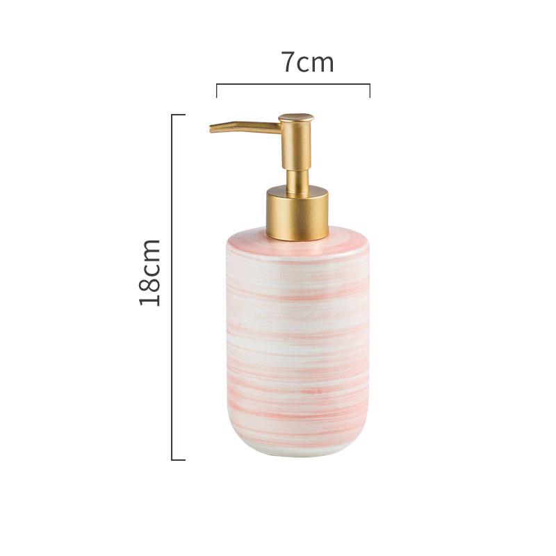 

Креативный цвет Дозатор для мыла для ванной комнаты Керамический круглый флакон для шампуня Квартира Отель Флакон с помпой для лосьона Флакон для жидкого мыла для рук для туалета