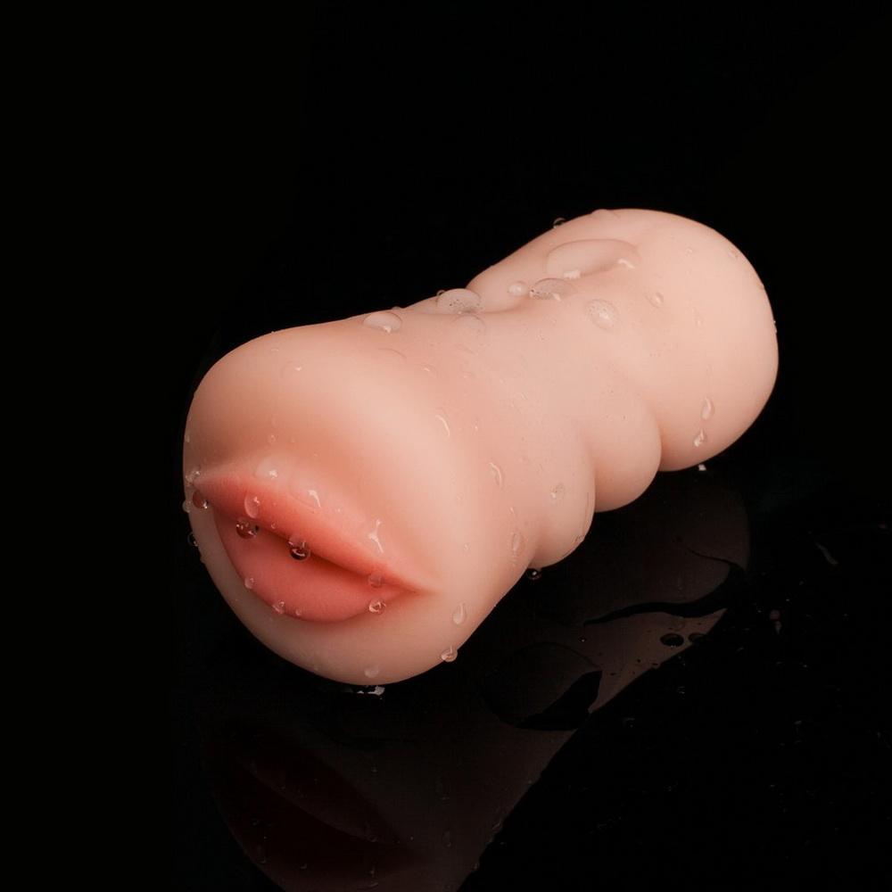 Mannlig Masturbator 4D Realistisk Dyp Hals Silikon Kunstig Vagina Munn Anus Oralt Sexleketøy Sexleketøy for Menn