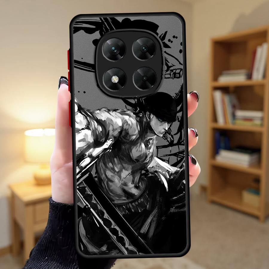 Back Phone Cover Case for Xiaomi Redmi Note 11S 9S 8T 10S 13 14 12 Pro Plus 8 9 10 11 12s 7 Anime One Piece Zoro