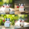 Wooden Cow Carved Figurine Handcrafted Natural Decor For Office Desk And Gift Giving