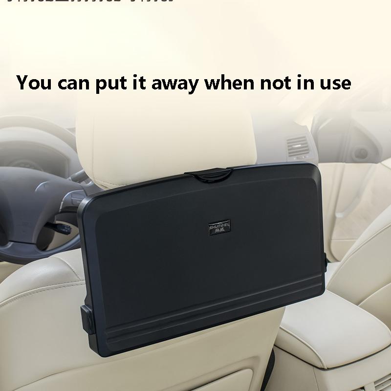 Multi-function Portable Car Dining Food Cup Table Folding Tray Car Interior Storage Shelf Back Seat Cup Holde Car Auto Parts