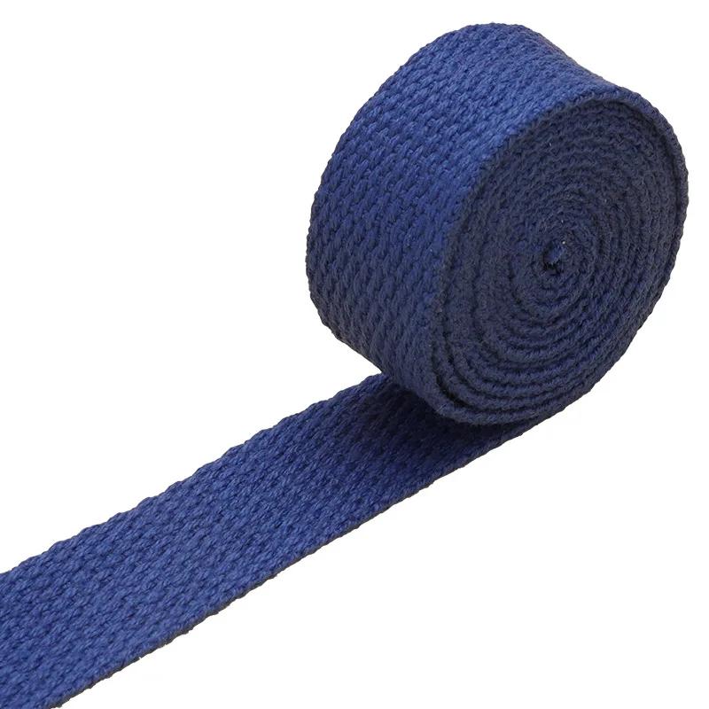 20-50mm 2mm Thick Cotton Webbing Tapes Canvas Webbings Ribbon for Sewing Clothing Belt DIY Bags Strap Band Accessories 10Meters