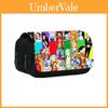 One Piece Double Layer Pencil Case With Nylon Material For Students And Stationery Storage