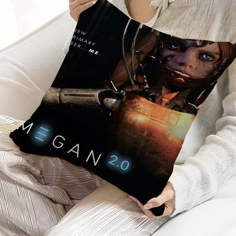 

Movie MEGAN Personalized Pillow Dust Cover Bedroom Kids Party Decoration Pillowcase Birthday Children Gift 30x30 cm