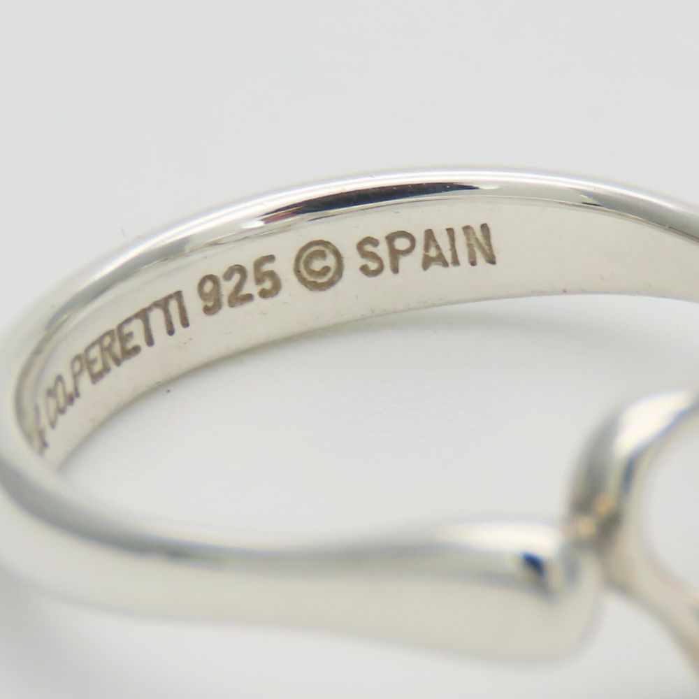 Used TIFFANY&Co. Ring Open heart EU#50.5 Silver925 2.5g Silver Accessory