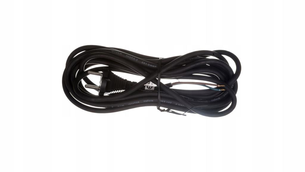 Rubber Connection Cable 2×1.0Mm, 5M Black 1 Pc
