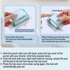 6-Hole Binder Hole Puncher Transparent Round Hole Paper Punching Machine Portable Manual Punching Loose Leaf Hole Puncher