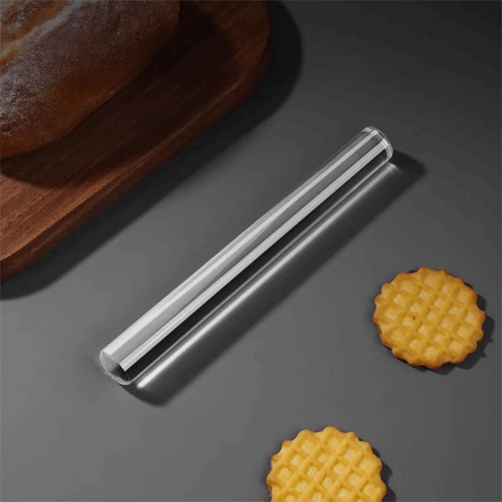 Transparent Acrylic Rolling Pin Food-Grade Baking Stick Solid Rod Clear Dough Roller  Pastry
