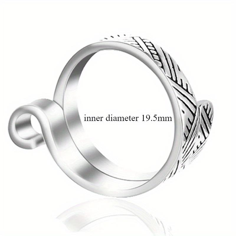 5pcs Knitting Loop Adjustable Open Ring Webbing Jewelry Crochet Wool Knitting Finger Wear Thimble Yarn Guide Sewing Accessory
