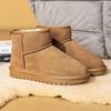 Integrierte Pelz-Schneestiefel Herren und Damen Winter verdickt warm wasserdicht rutschfest Samt Baumwollschuhe Große Baumwollschuhe