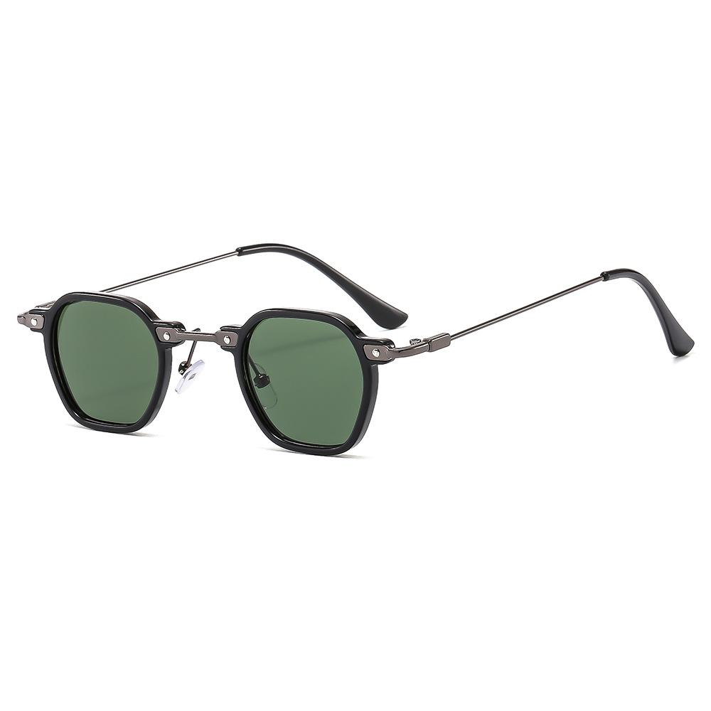Men's Glasses Sun Protection UV Protection Fashion Personality Retro Hip Hop Punk Artistic Driving Commuter Square Small Frame Sunglasses