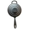 Pre-seasoned  Iron Saucepan with Lid and Long Handle Home Multi-Function Soup Pot 19cm for Restaurant Household Cooking
