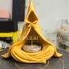 Mystic Wizard Candle Holder Ceramic Hooded Figurine Tea Light Holder Gothic Witchcraft Meditation Home Decor Ornament