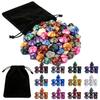 35Pcs Polyhedral DND Dice Set with Black Drawstring Pouch, Color-Coded Faces RPG/D&D Tabletop Game Accessories ZSY