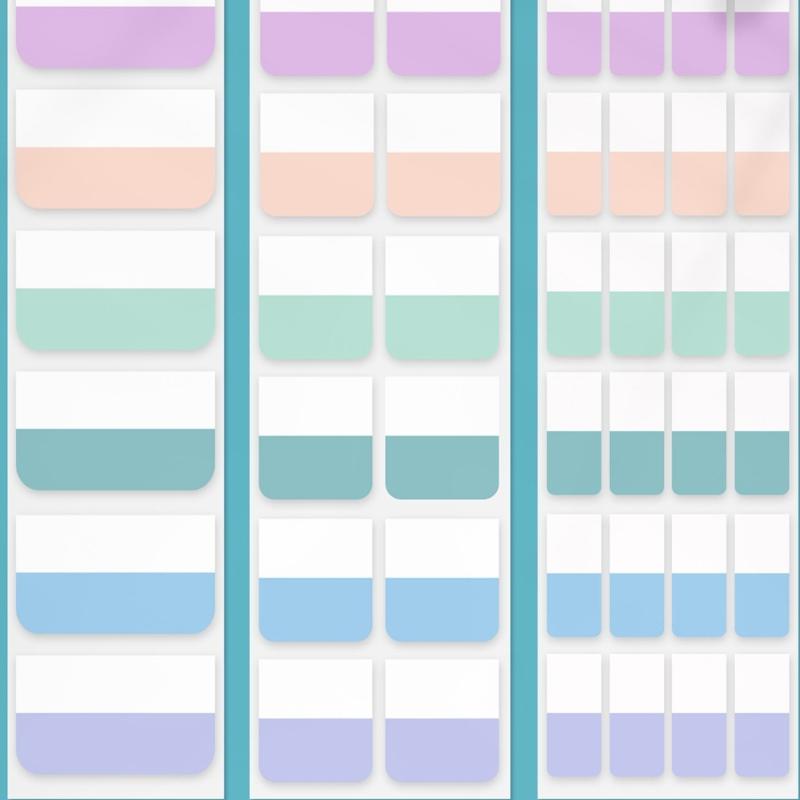 Mini File Tabs Book Markers, Bright Color Page Index Sticker, Writeable Labels Stick Notes Index Tabs Page Markers