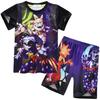 Cartoon Digital Printing, Children'S Short-Sleeved Top T-Shirt + Shorts Loungewear Set