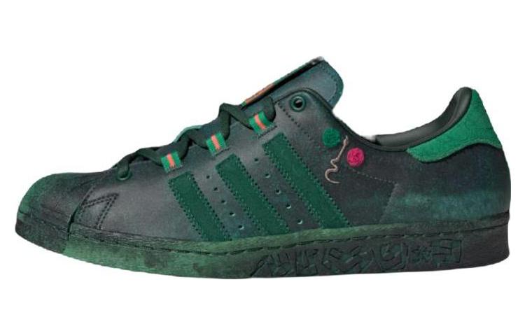 Adidas Originals Superstar 80s X Han Meilin  Green  ID4382 36