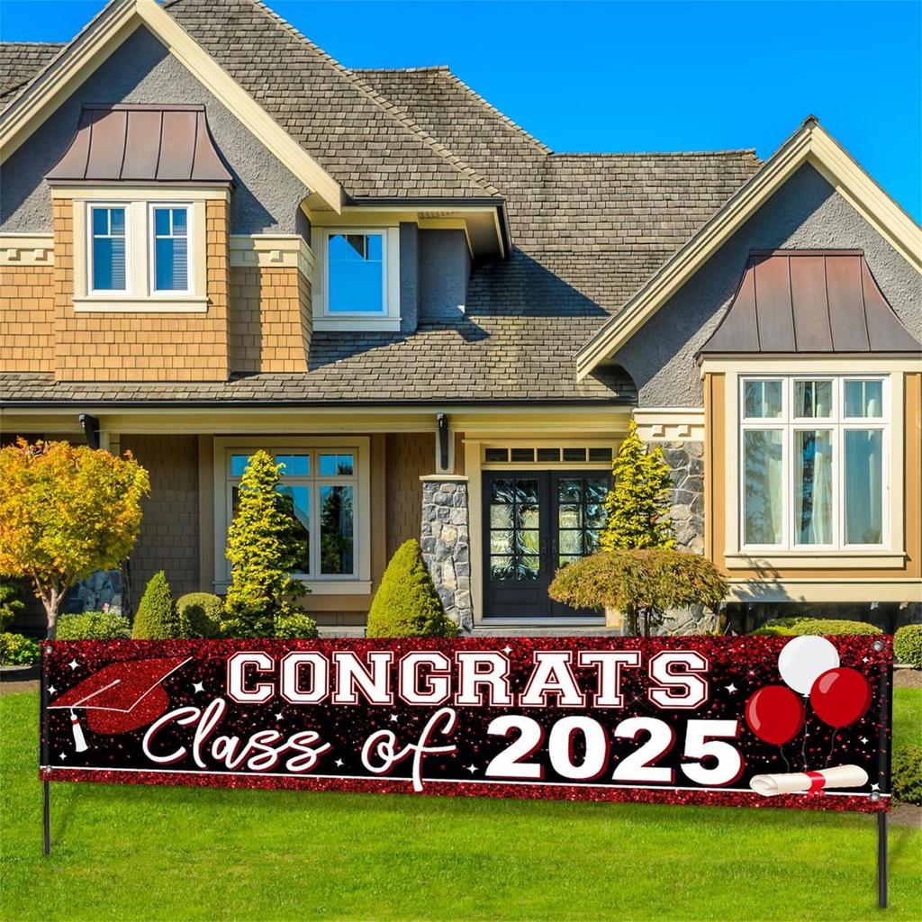 Graduation Party Decoration Outdoor Decoration Ambience Banner Hanging Fabric