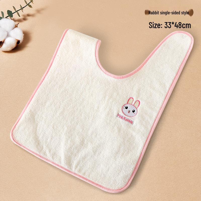 Waterproof Coral Fleece Toddler Bib for Washing, Brushing, and Eating