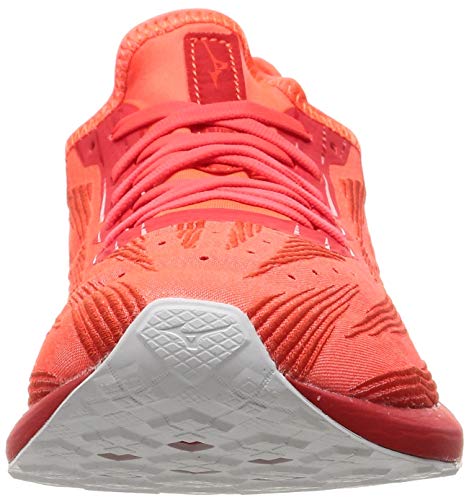 Mizuno Wave Aero 19 Running Shoes, Lightweight, Men's, Red/Red/White, Size 22.5 Cm, 2E, for Jogging, Marathons, Sports, and Training