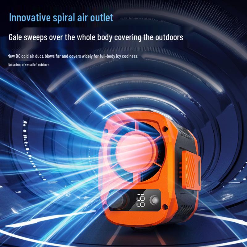 2026 High-Speed Waist Clip-On USB Fan for Outdoor Construction - Portable, Rechargeable & Compact