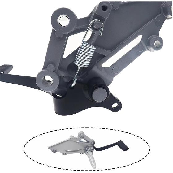 Motorcycle Left Or Right Rear Foot Peg Brake Pedal Footrest Bracket Compatible With 250/300 NINJA EX250R Z250 Z300(1pc R Black Footbrak)