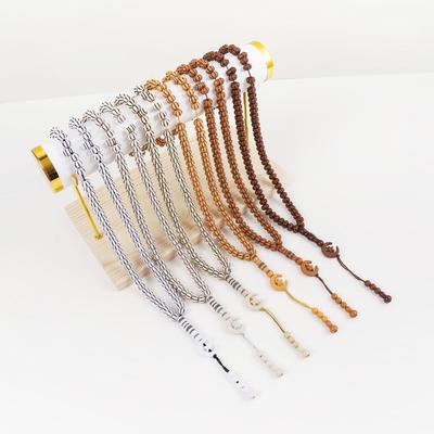 Muslimische Gebetsperlen aus Acryl - 33 Handgehaltene Zikr-Perlen, Schmuck im nahöstlichen Stil