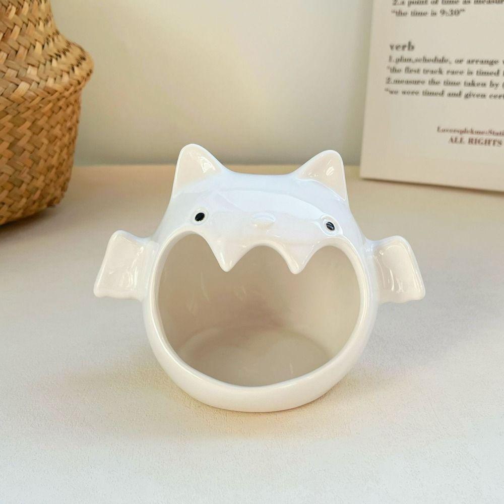 

Подсвечник в виде летучей мыши из мультфильма, уникальная керамическая тарелка, украшение для конфет на Хэллоуин, атмосфера