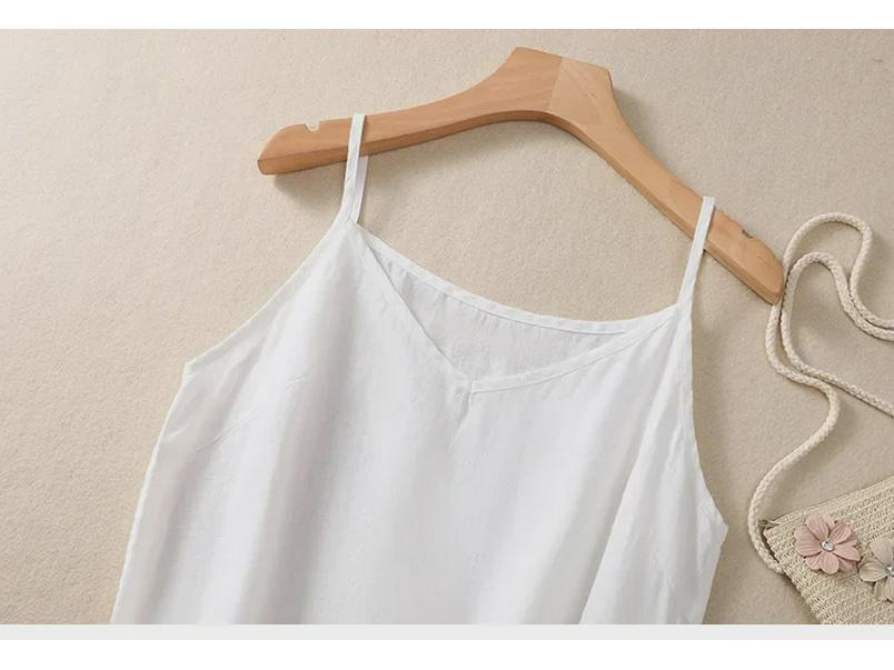 2023 Summer Lightweight Linen V-Neck Camisole