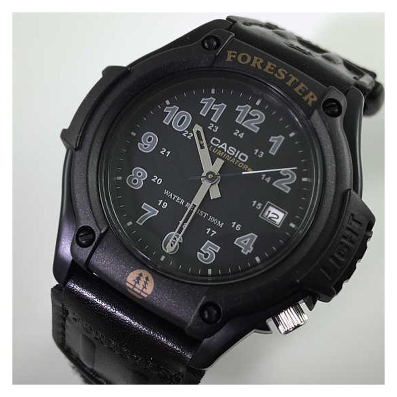 Casio YOUTH series-disk three-hand retro fashion trend date display waterproof quartz movement leather canvas strap Japanese and Korean FT500WC-1BV