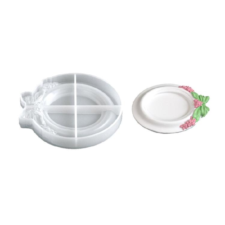 

Reusable Silicone Mold Crafting Molds Bowknot Theme Jewelry Trays Moulds Silicone Texture Suitable for Home and Present