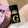 S25FE Klare Hülle Für Samsung Galaxy S26 S25 S24 S23 Ultra S21 FE S22 Plus S26 Ultra Handyhülle Buchstabe G F V H D P C B