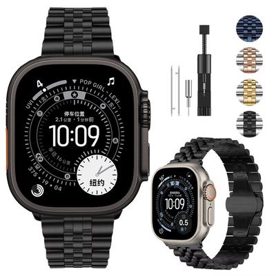 Metal Stainless Steel Strap for Apple Watch Ultra 3 2 49mm/11 10 46mm 42mm/9 8 7 45mm 41mm Wristband iWatch 6 5 4 SE 3 44mm 40mm
