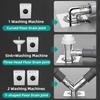 Washing Machine Drainage Pipe Floor Drain Sealing Connector Bathroom Sewer Anti Overflow Special Connector Stainless Steel