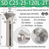 45° CNC Insertable Inner/Outer Chamfer Tool with Up/Down Back-Reaming Holder