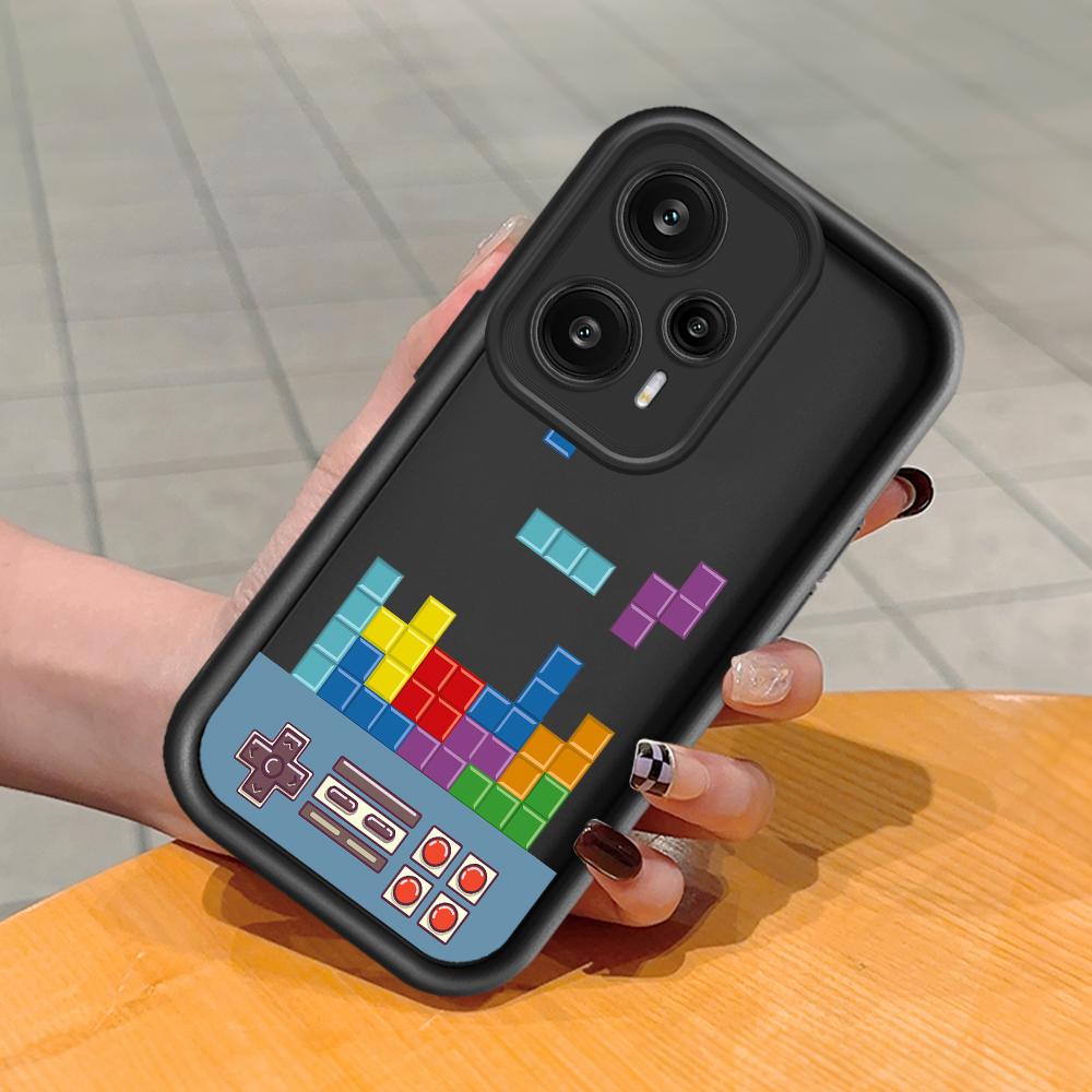 

Мягкий силиконовый квадратный чехол с рисунком лестницы для телефона, полное покрытие, противоударный защитный резиновый чехол для камеры для Xiaomi Redmi Redmi Note 13 Pro+ 5G чёрный