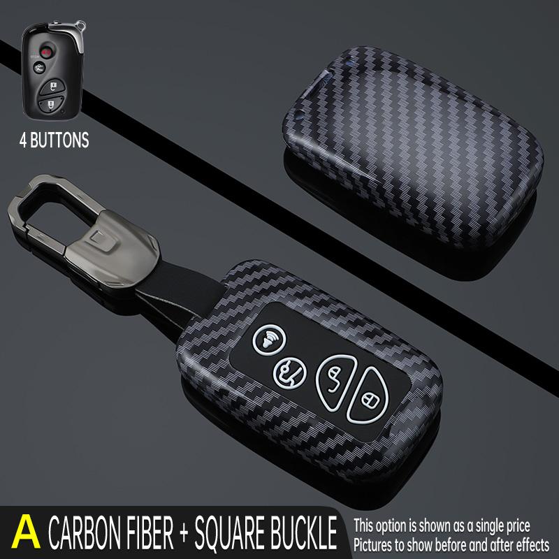 3 4 Buttons Carbon Style Abs Car Key Case Cover Fob For Lexus Gs430 Es350 Gs350 Lx570 Is350 Rx350 Is250 Protecter Accessories