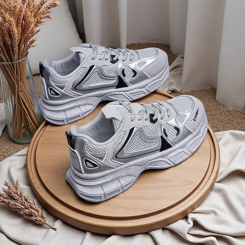 Sneakers Chunky da Donna Nuovi per la Primavera in Rete Traspirante Moda Casual Scarpe da Corsa con Plateau Comode, Scarpe da Donna