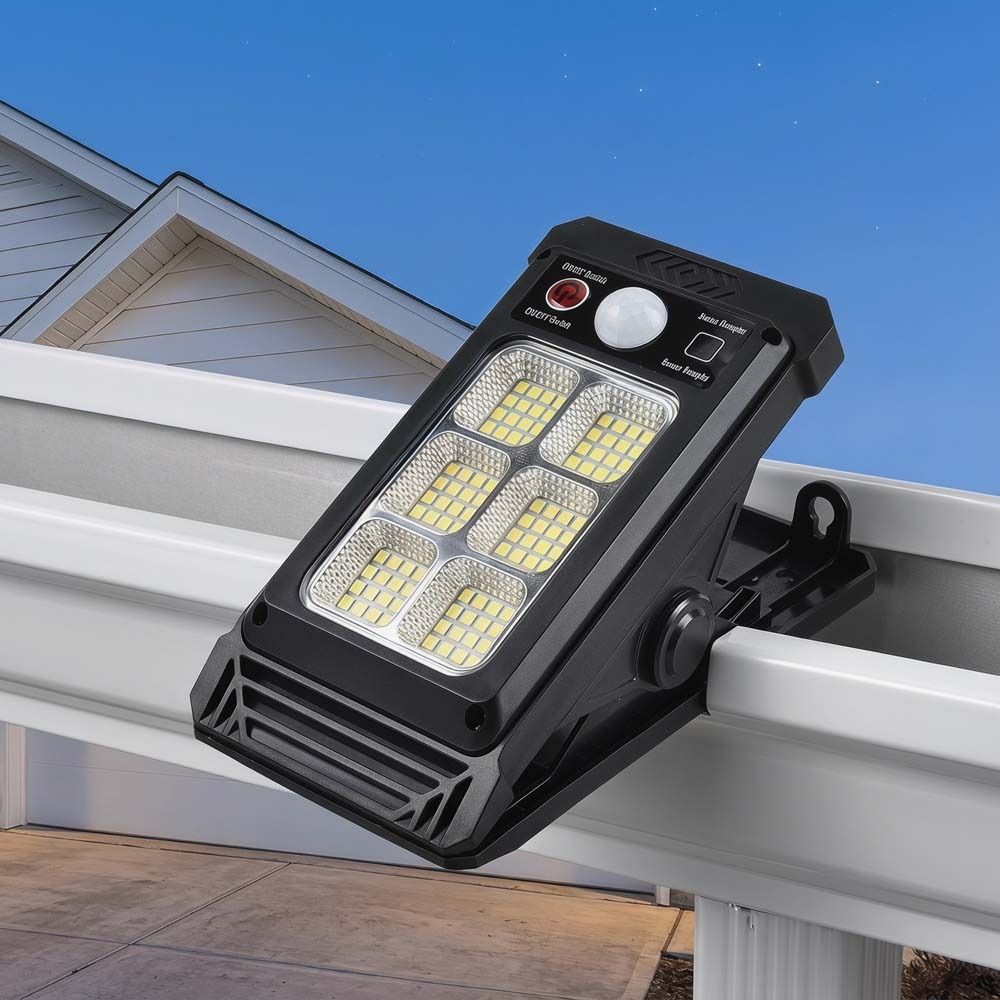 Waterproof Motion Sensor Light High-Brightness Solar Powered Light Outdoor Solar Clamp Light  Patio
