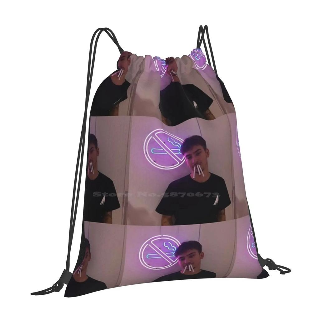 Yung Hurn Phone Case School Bag Big Capacity Backpack Laptop Yung Hurn Fashion New York Pattern London Paris France Band