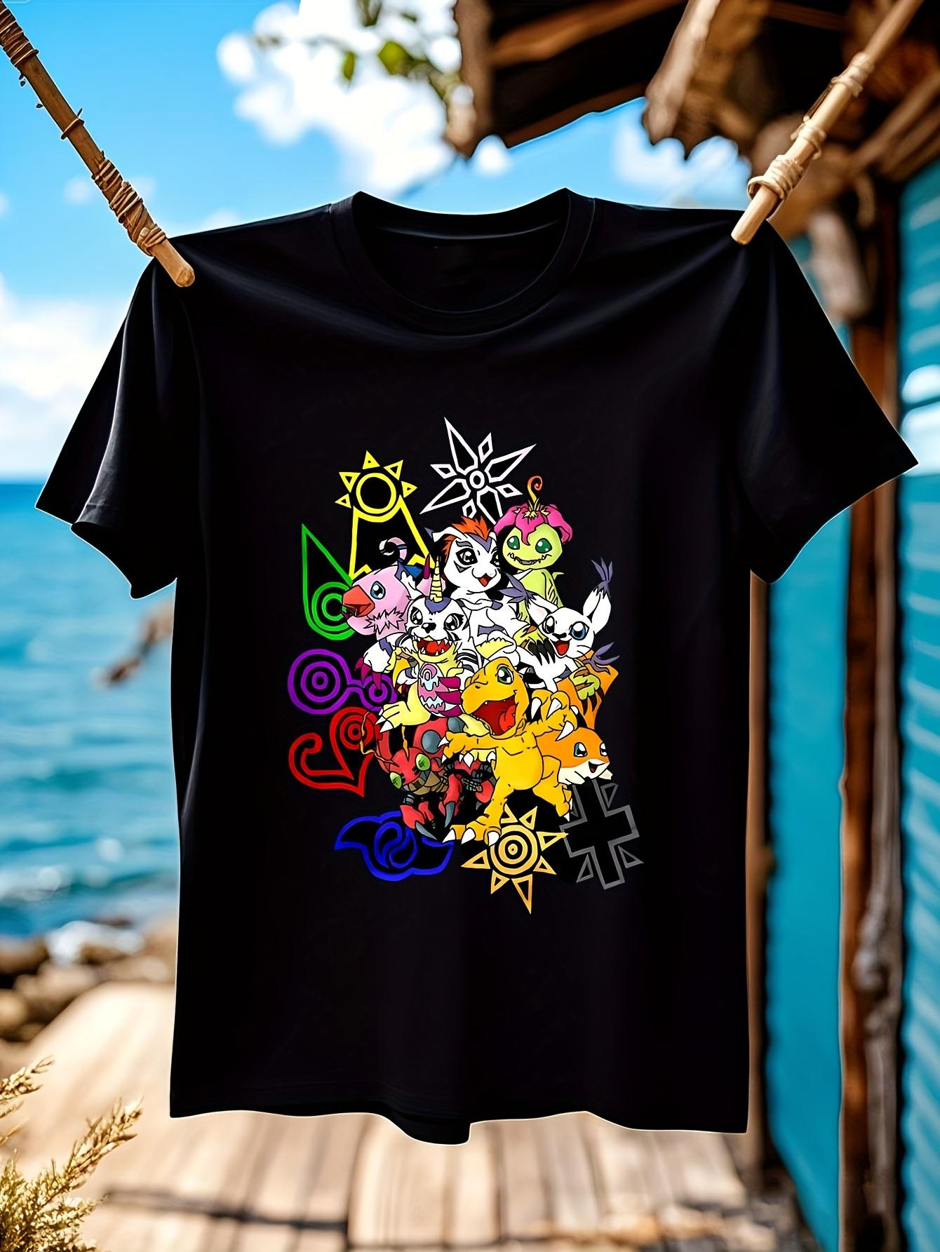 Digimon Adventure Graphic Tshirt - Vintage Anime Tee with... XXXXL