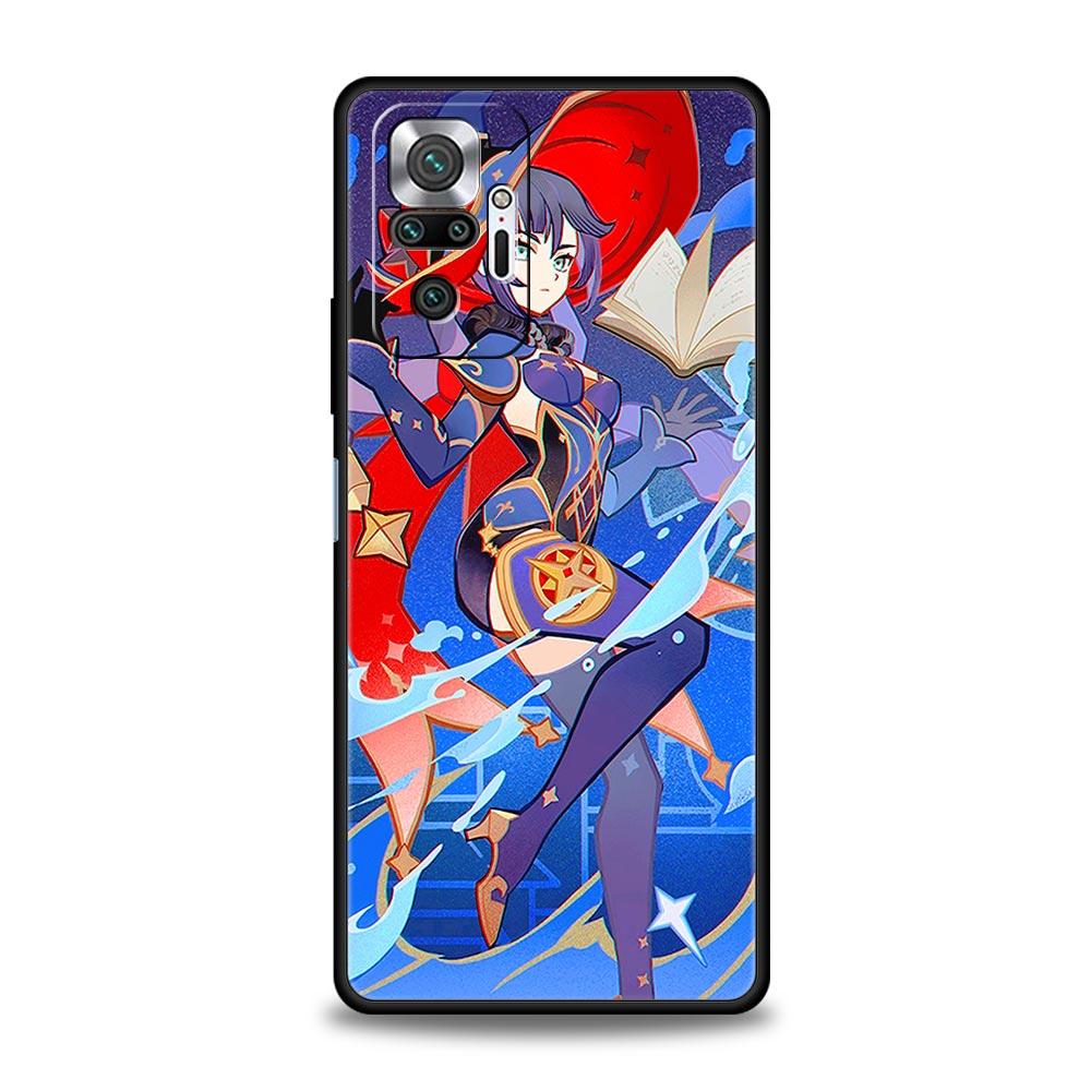 For Redmi 10C Cases Funda Genshin Impact Soft Phone Case For Xiaomi Redmi Note 12 11 9S 9 8 10 Pro Plus 7 9T 8T 9C 9A 8A Cover