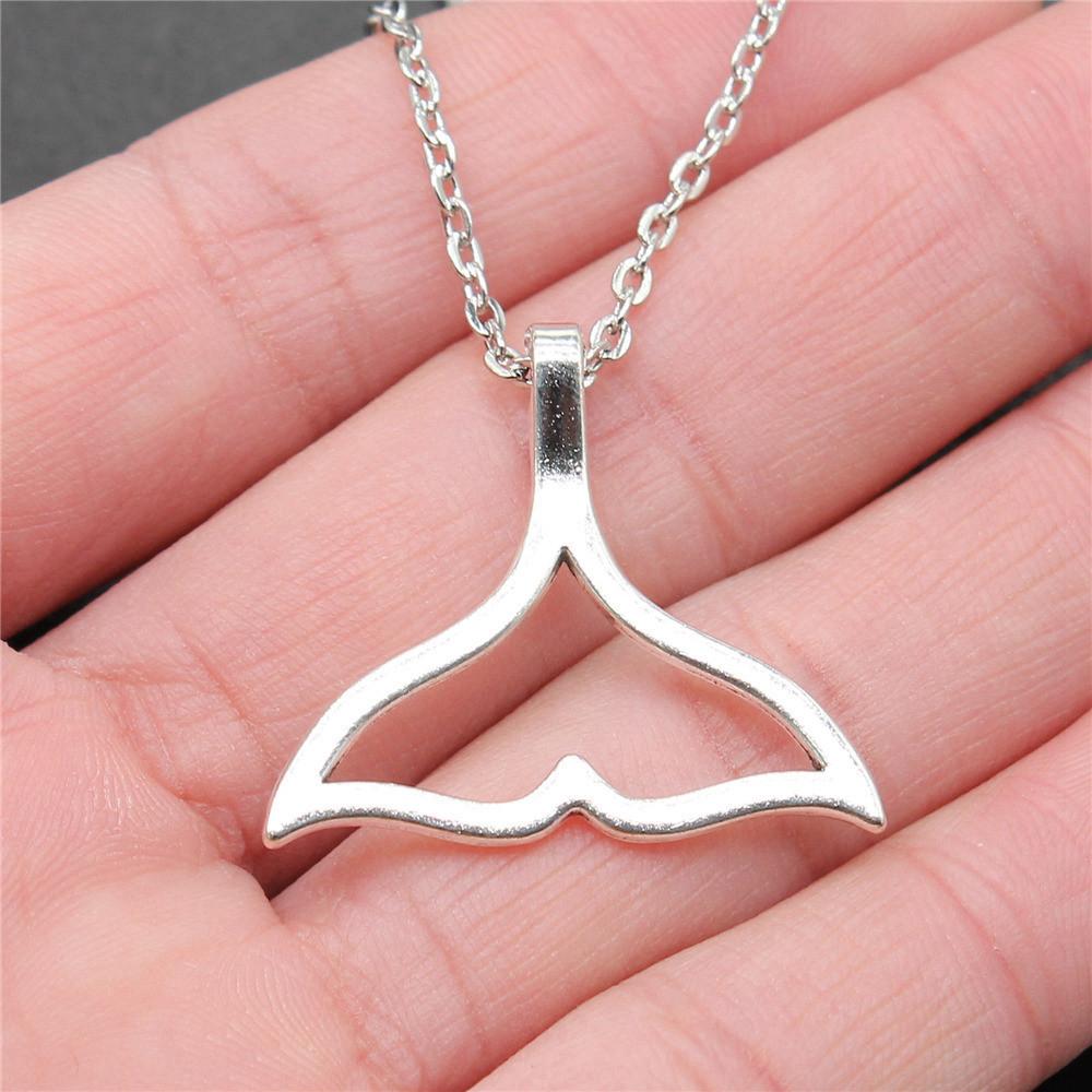 Mermaid Dolphin Ocean Life Pendant Antique Bronze Metal Men Collar Necklace Fashion Gift