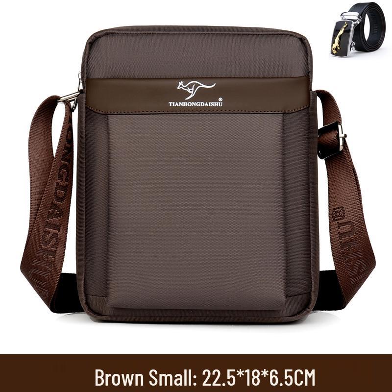 Men's Single Shoulder Crossbody Canvas Bag, New 2025 Oxford Commuting Backpack, Compact Personal Portable Bag