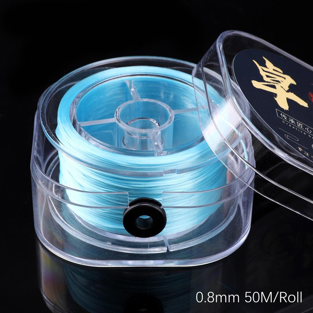 50-100Meter Elastic Line Thread Round Crystal Line Nylon Rubber Stretchy Cord For Jewelry Making Beading Bracelet