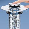Not Odor Bathroom Sink Drain Filter Push Down Stoppers with Hair Strainer Steel Basin Waste Plugs For Easy Cleaning