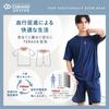Luanna Jenna Relaxing Wear Short Sleeve Top and Bottom Set and Comfortable Polyester Jersey Unisex Shorts for Men and Gift Size [Lightweight Material]
